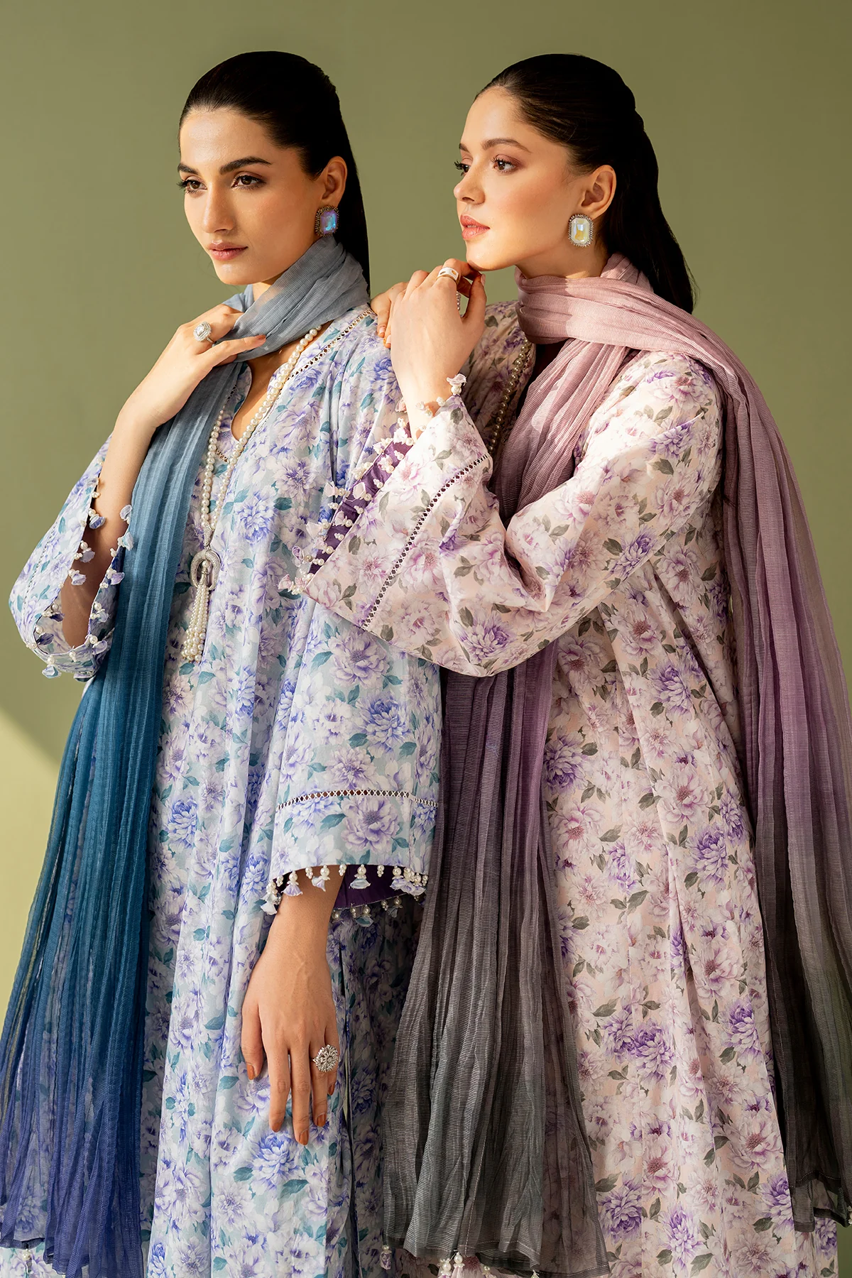 EMBROIDERED PRINTED LAWN UF-4168 - Image 7