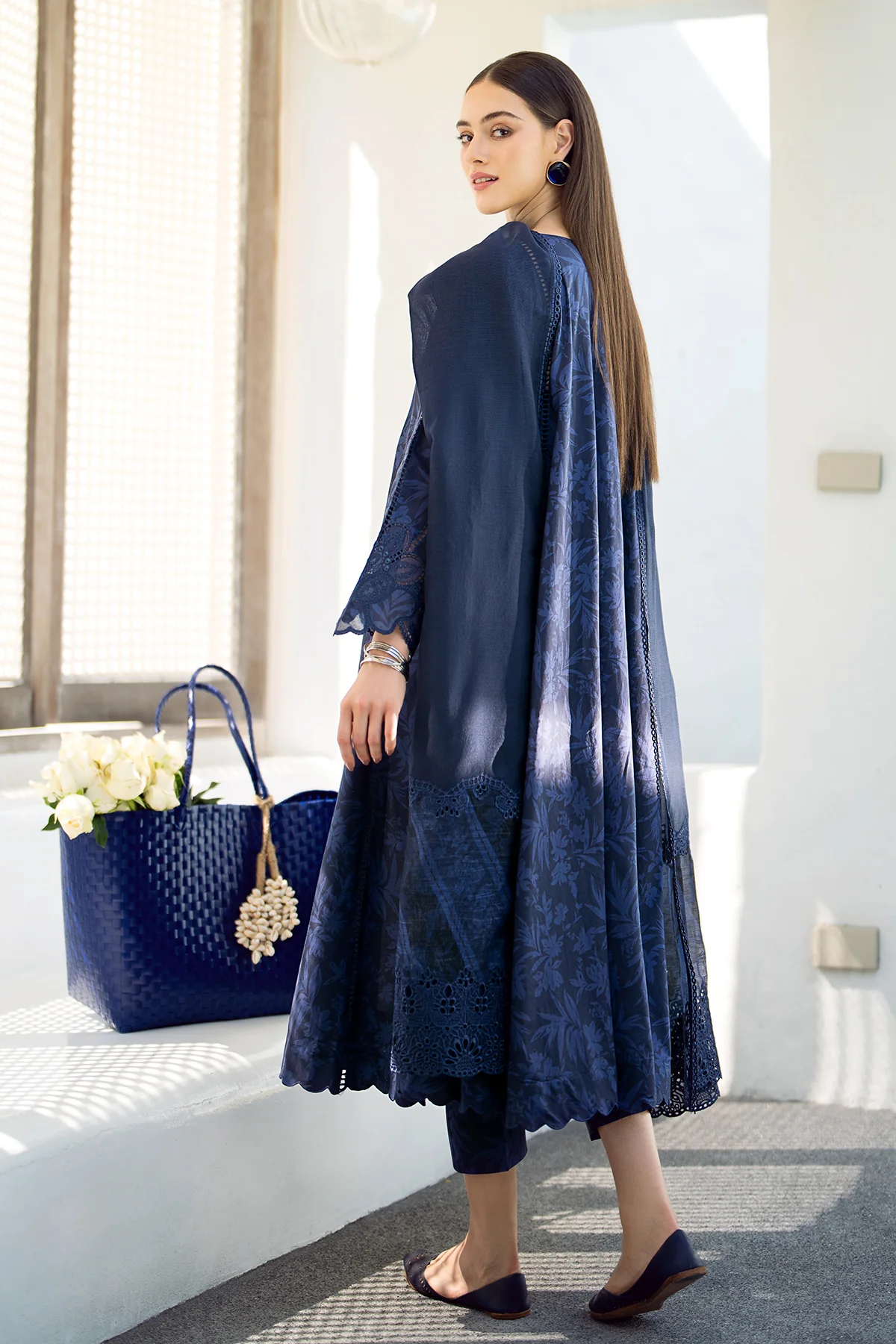 EMBROIDERED PRINTED LAWN UF-544 - Image 7