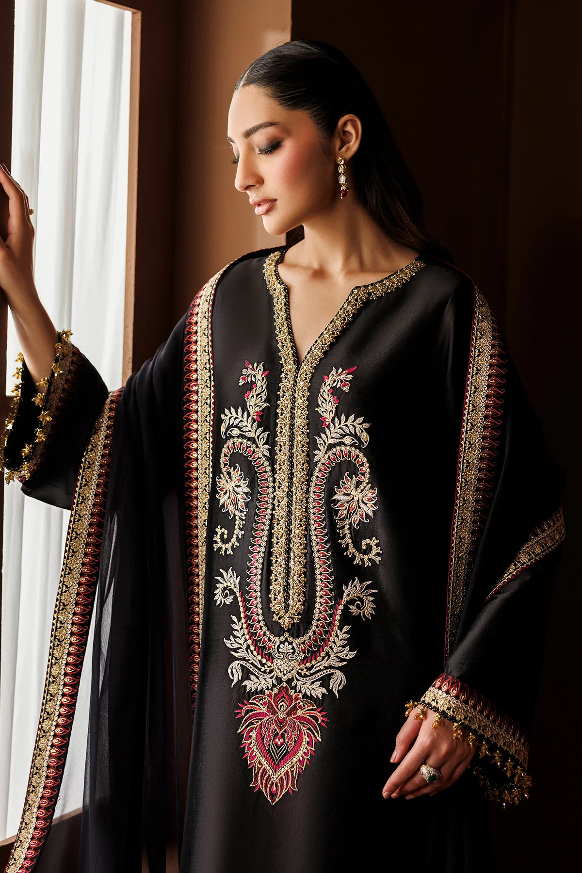 EMBROIDERED SHEESHA SILK PR-1282 - Image 6