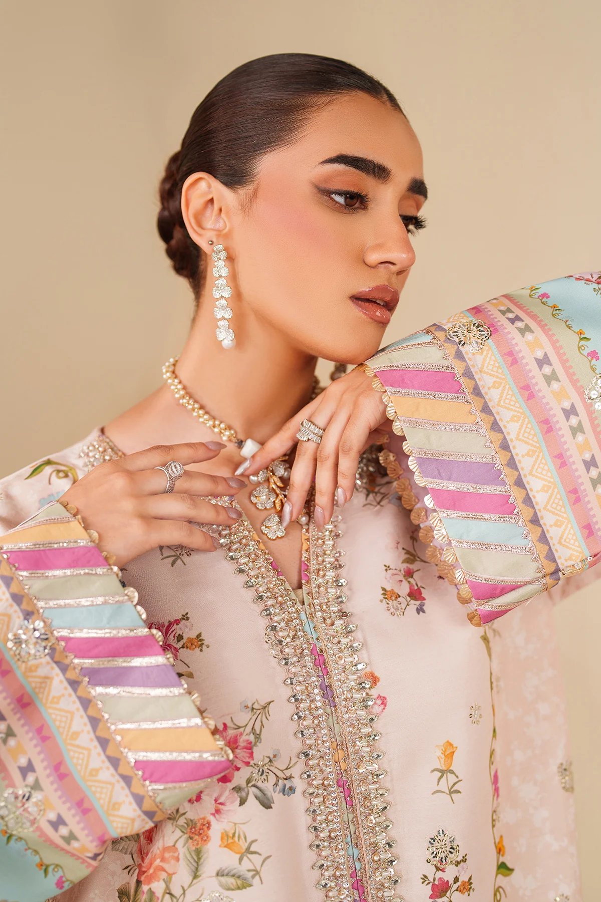 EMBROIDERED RAW SILK PR-1181 - Image 3