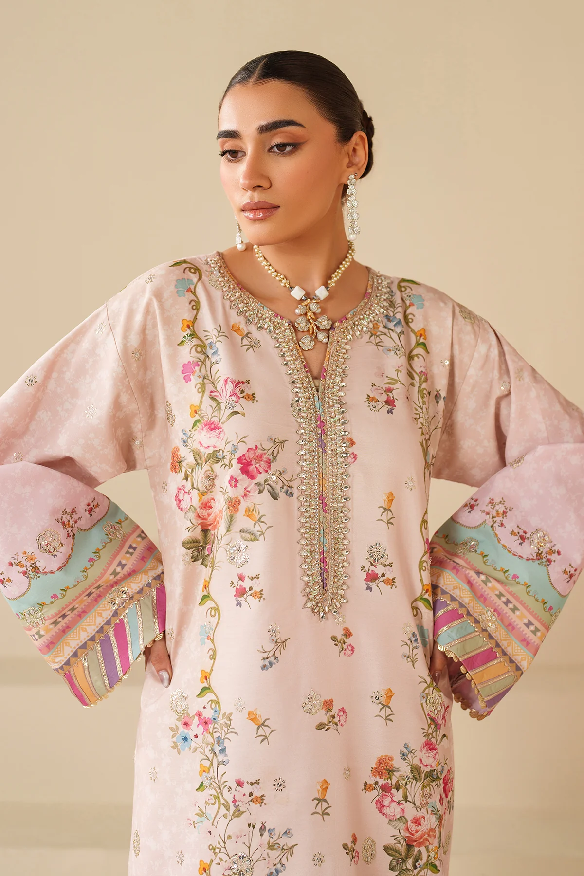 EMBROIDERED RAW SILK PR-1181 - Image 4