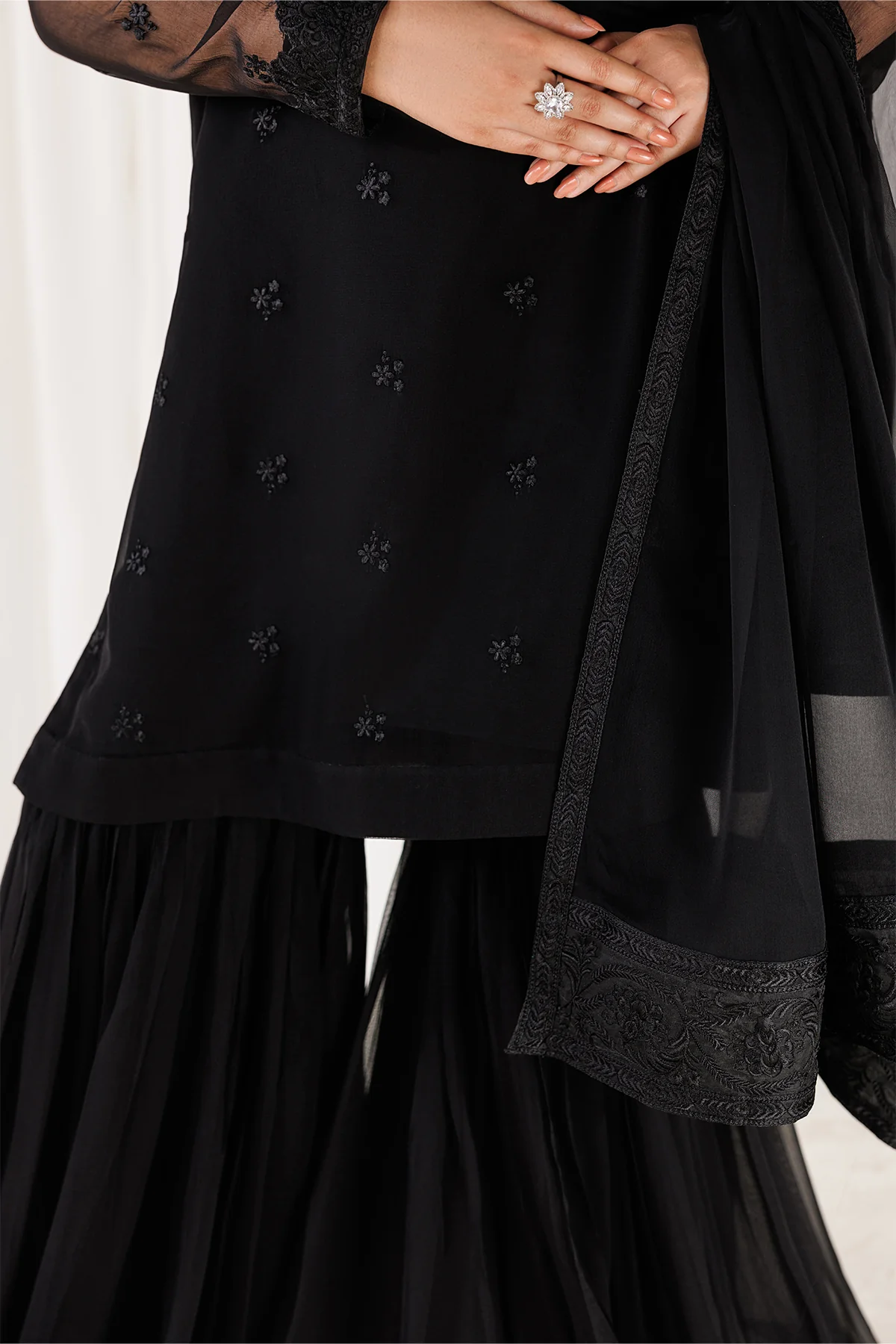 PLAIN CHIFFON DUPATTA-112 - Image 3