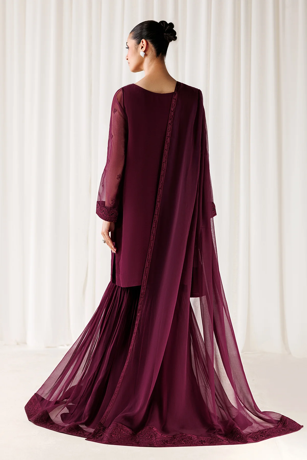 PLAIN CHIFFON DUPATTA-114 - Image 5