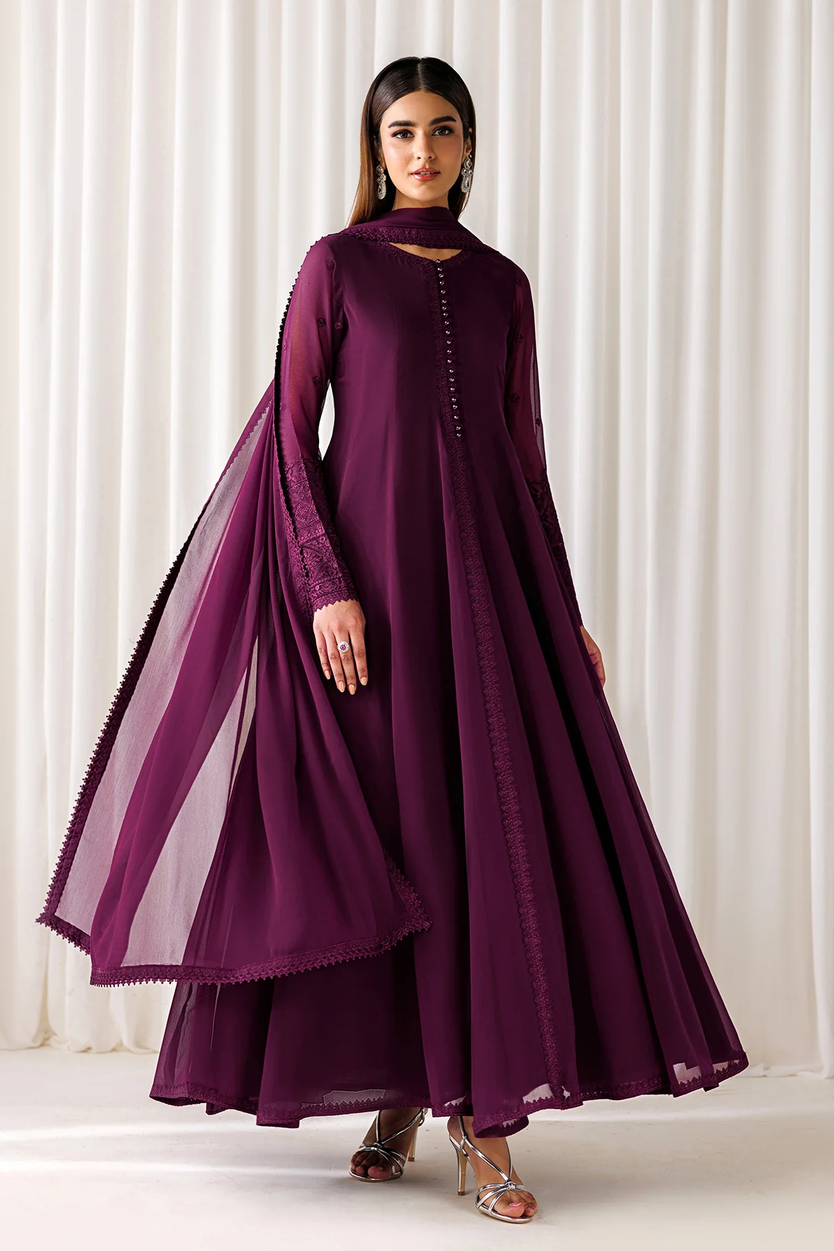 PLAIN CHIFFON DUPATTA-98 - Image 3