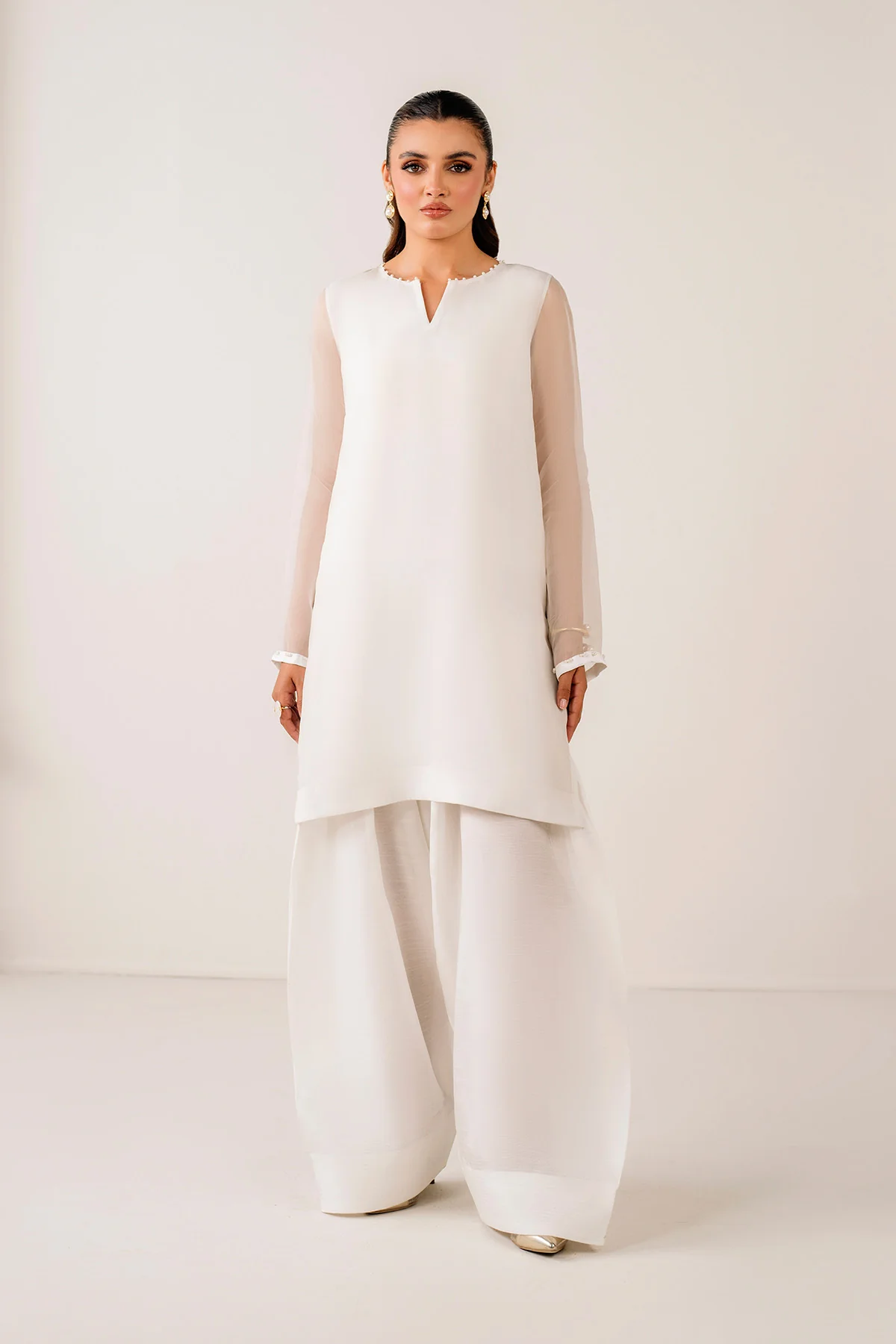 PLAIN CHIFFON SHIRT PR-1117